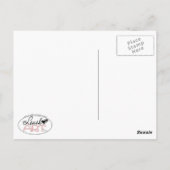 Chocolade Lab Little Helper Winter Custom Text Briefkaart (Achterkant)