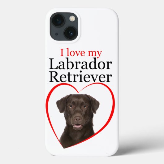Chocolade Lab Love Smart Phone Case (Achterkant)