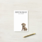 Chocolade Lab Lover Post-it® Notes (Op bureau)