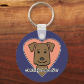 Chocolade Lab Lover Sleutelhanger (Voorkant)