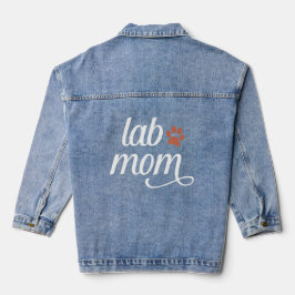 Chocolade Lab mama Labrador Retriever Mama Denim Jacket