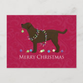 Chocolade Lab Merry-kerstdesign Feestdagenkaart (Voorkant)