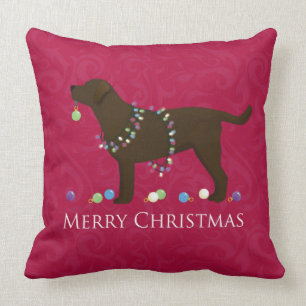 Chocolade Lab Merry-kerstdesign Kussen