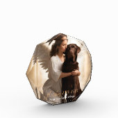 Chocolade Lab met Angel Custom Memorial Fotoblokken (Links)