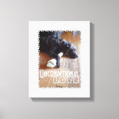 Chocolade Lab met beenfoto Canvas Afdruk (Voorkant)