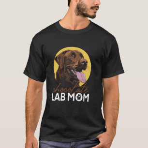 Chocolade Lab Moeder Bruin Labrador Retriever Moed T-shirt