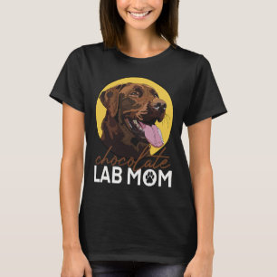 Chocolade Lab Moeder Bruin Labrador Retriever Moed T-shirt