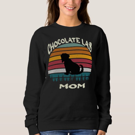 Chocolade Lab Moeder Labrador Mama Labrador Chocol Trui (Voorkant)