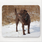 Chocolade Lab Mousepad Muismat (Voorkant)
