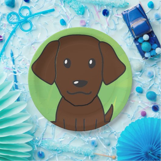 Chocolade lab nieuwe cartoon seconde papieren bordje (Feest)