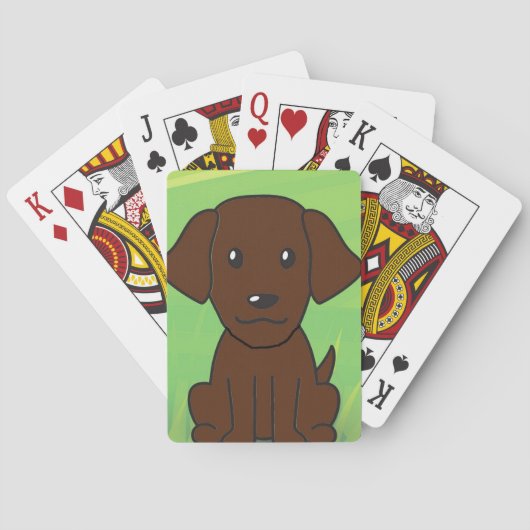 Chocolade lab nieuwe cartoon seconde pokerkaarten (Achterkant)
