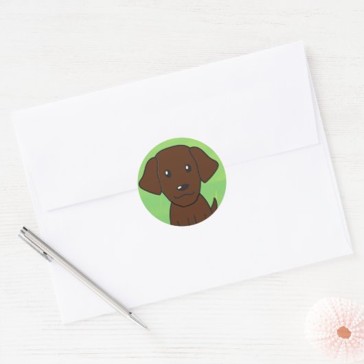 Chocolade lab nieuwe cartoon seconde ronde sticker (Envelop)
