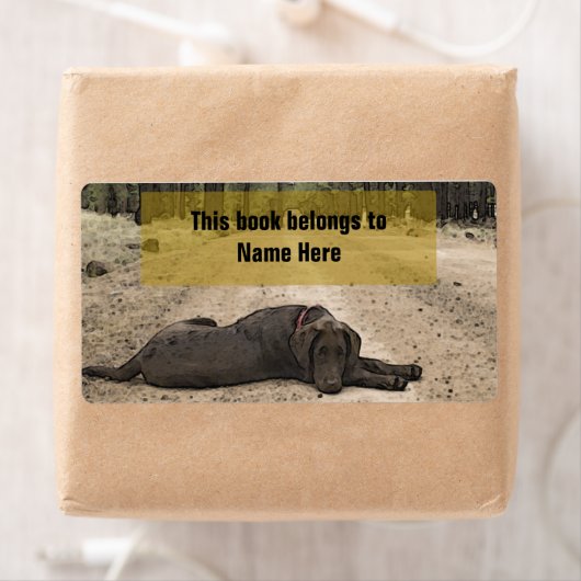 Chocolade Lab op een bos spoor Etiket (Insitu)