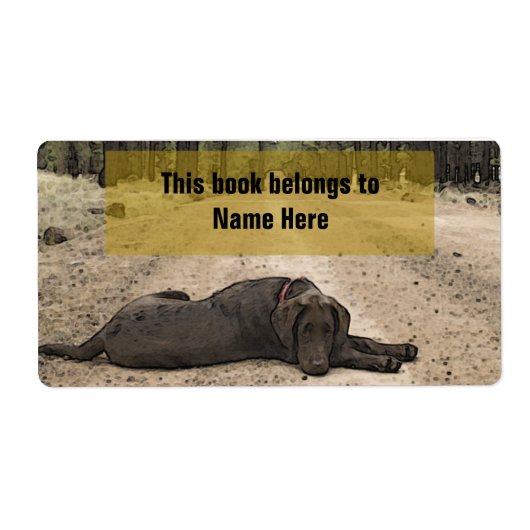 Chocolade Lab op een bos spoor Etiket (Voorkant)