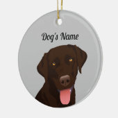 Chocolade Lab Ornament (Links)