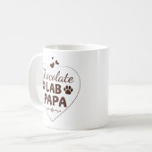 Chocolade Lab Papa Labrador Pa Koffiemok (Voorkant links)