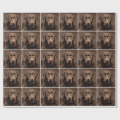 Chocolade Lab Pet Chocolate Labrador Retriever Cadeaupapier (Vlak)