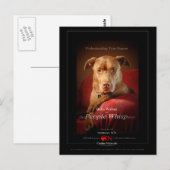 Chocolade Lab Pit Mix Dog Movie Poster Briefkaart (Voorkant / Achterkant)