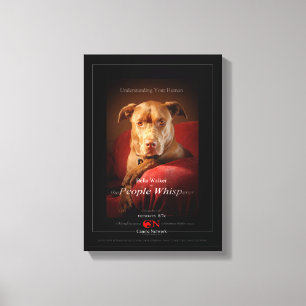 Chocolade Lab Pit Mix Dog Movie Poster Canvas Afdruk