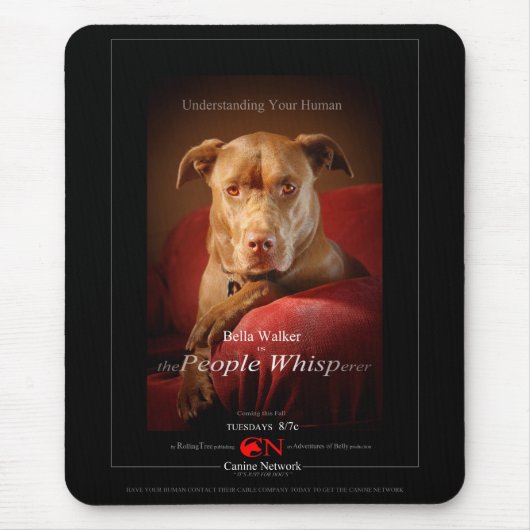Chocolade Lab Pit Mix Dog Movie Poster Muismat (Voorkant)