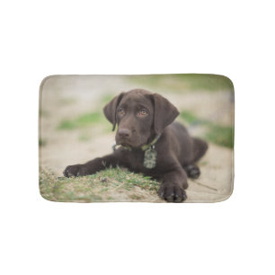 Chocolade Lab Puppy Badmat