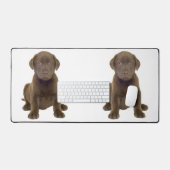 Chocolade Lab Puppy Bureaumat (Keyboard & Muis)