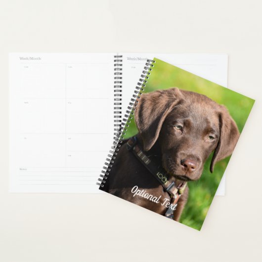 Chocolade Lab Puppy Dog Planner (Display)