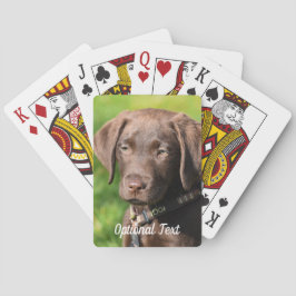 Chocolade Lab Puppy Dog Pokerkaarten
