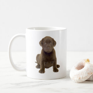 Chocolade Lab Puppy Koffiemok