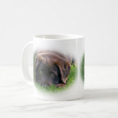 Chocolade Lab Puppy Koffiemok (Voorkant links)