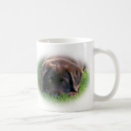 Chocolade Lab Puppy Koffiemok
