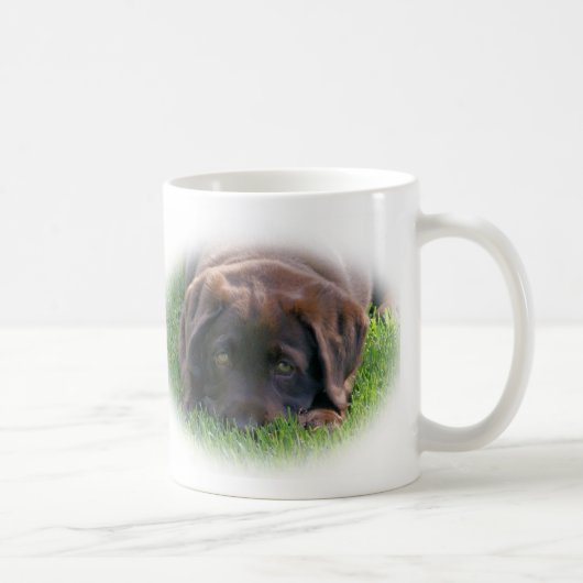 Chocolade Lab Puppy Koffiemok (Rechts)