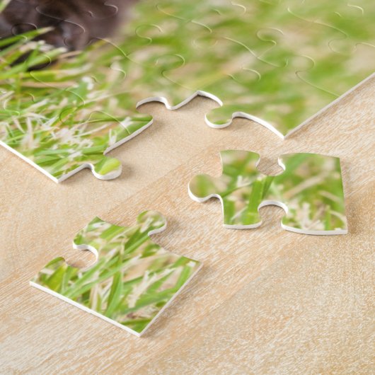 Chocolade Lab Puppy Legpuzzel (Zijkant)