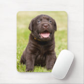 Chocolade Lab Puppy Muismat (Met muis)