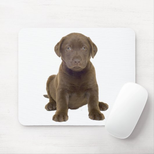 Chocolade Lab Puppy Muismat (Met muis)