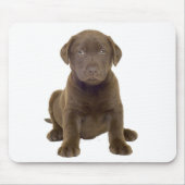 Chocolade Lab Puppy Muismat (Voorkant)