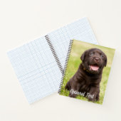 Chocolade Lab Puppy Notitieboek (Binnen)