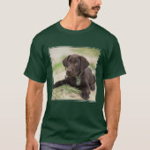 Chocolade Lab Puppy T-shirt (Voorkant)