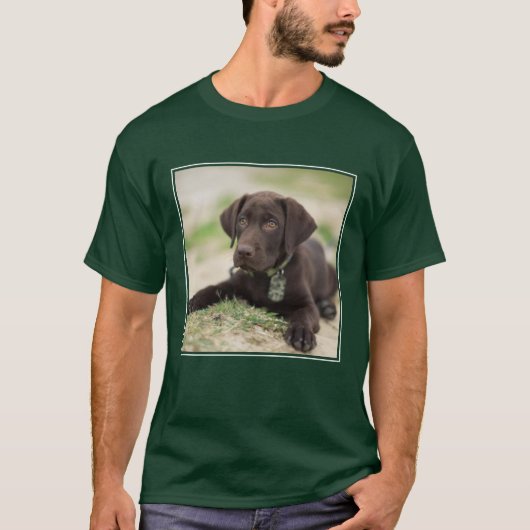 Chocolade Lab Puppy T-shirt (Voorkant)