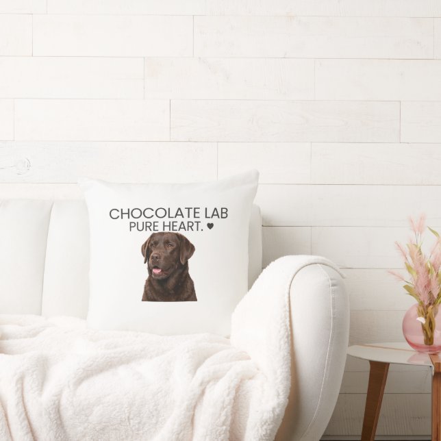 Chocolade Lab Puur Hart Kussen (Bank)