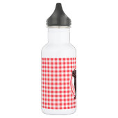 Chocolade Lab; Rode en Witte Gingham Waterfles (Links)