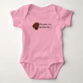 chocolade lab romper (Voorkant)