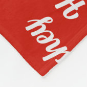 Chocolade Lab Santa Dog Custom Naam Kerst Fleece Deken (Hoek)