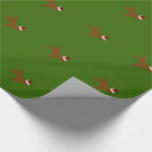 Chocolade Lab Santa Wrapping Paper Cadeaupapier (Hoek)