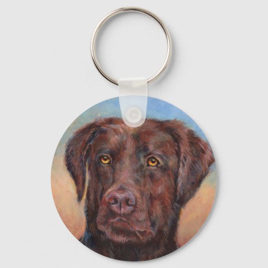 Chocolade Lab Sleutelhanger (Voorkant)