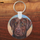 Chocolade Lab Sleutelhanger (Voorkant)