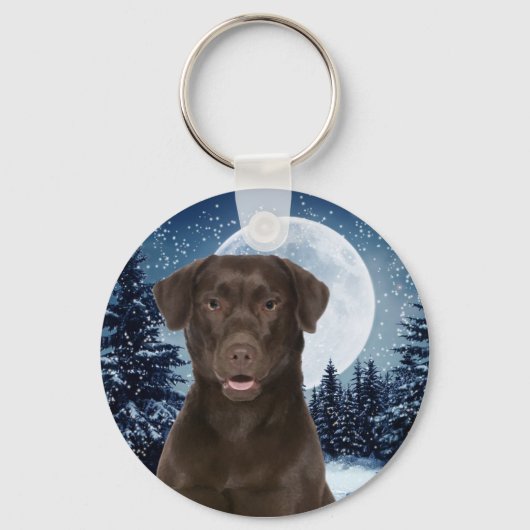 Chocolade Lab Sleutelhanger (Voorkant)