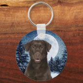 Chocolade Lab Sleutelhanger (Voorkant)