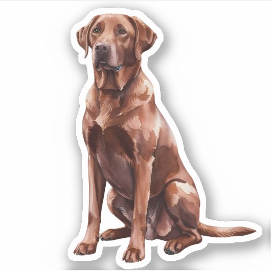 Chocolade Lab Sticker (Voorkant)