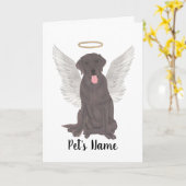 Chocolade Lab Sympathie Memorial Kaart (Gele Bloem)